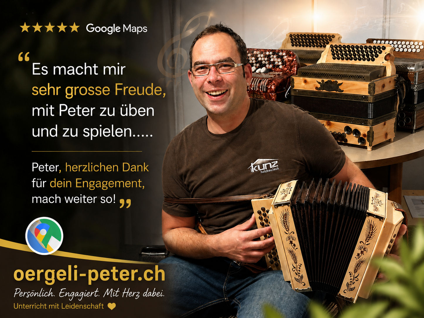 Schwyzerörgeli-Unterricht bei Peter Bütikofer
