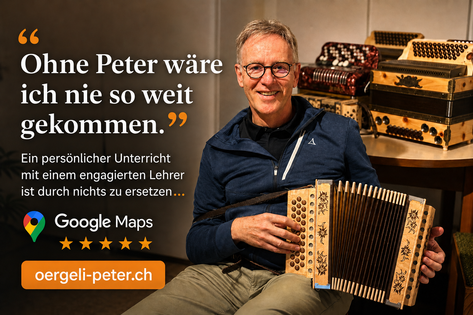 Schwyzerörgeli-Unterricht bei Peter Bütikofer