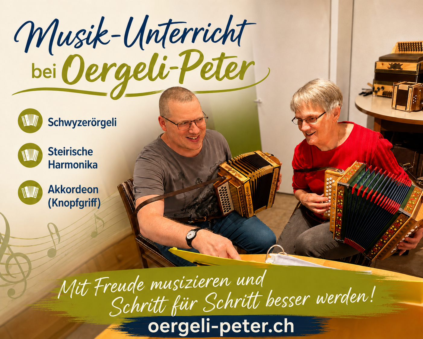 Schwyzerörgeli-Unterricht bei Peter Bütikofer